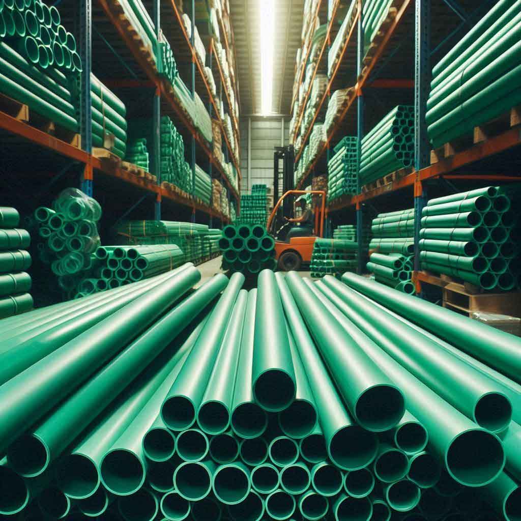 green-colored-PVC-pipes-stored-in-qatar-supplier-warehouse green-colored-PVC-pipes-stored-in-qatar-supplier-warehouse