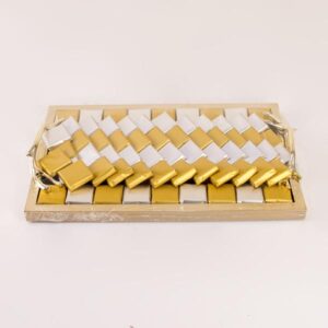 Golden Elegance Chocolate Tray