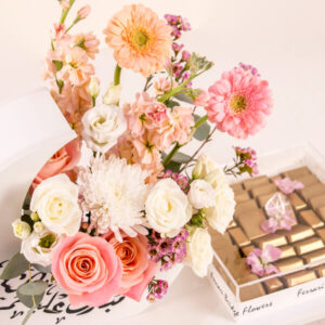 Crescent Moon Floral & Chocolate Gift Set